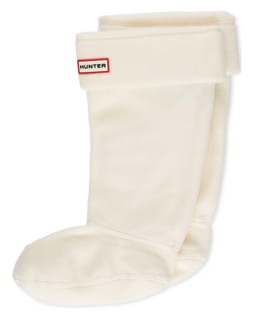 HUNTER Fleece Tall Boot Socks in White - Lyst