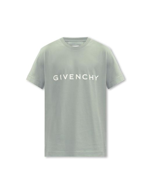 Givenchy Green T-shirt With Logo for men