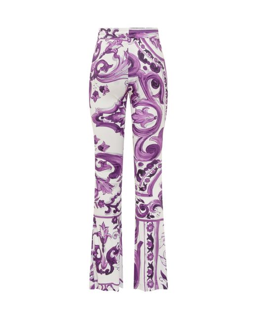 Dolce & Gabbana Purple Dolce & Gabbana Trousers