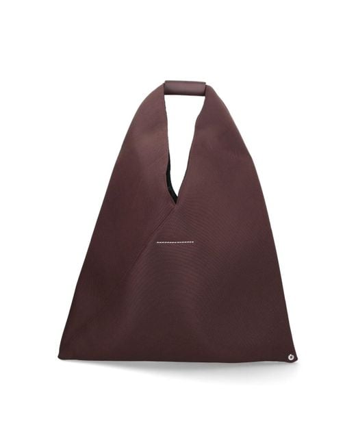 MM6 by Maison Martin Margiela Brown Japanese Medium Tote Bag