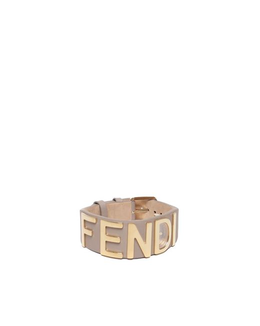 Fendi White Graphy Bracelet Watch