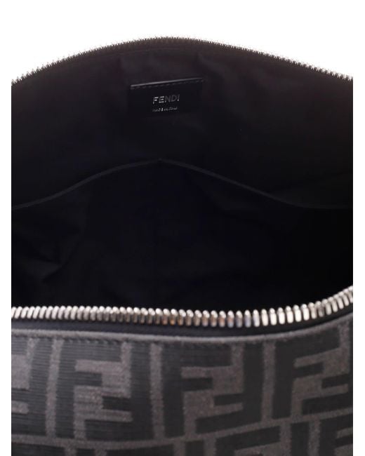 Fendi Black Travel Bag With All-Over Ff Monogram for men