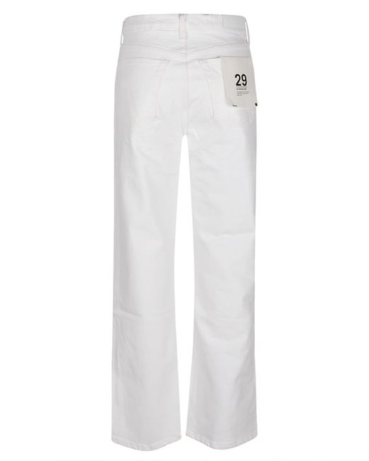 Re/done White 90S High Rise Loose Jeans