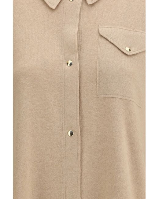 Fabiana Filippi Natural Knit Shirt Wool