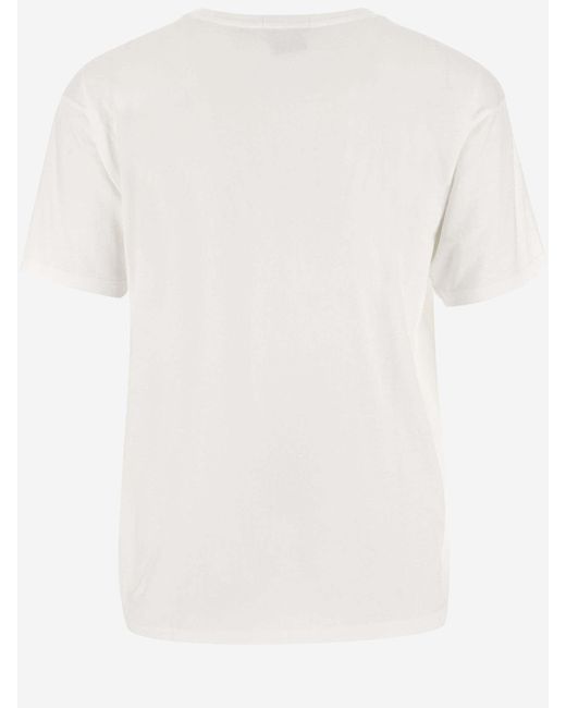 Ralph Lauren White Cotton T-Shirt With Logo for men