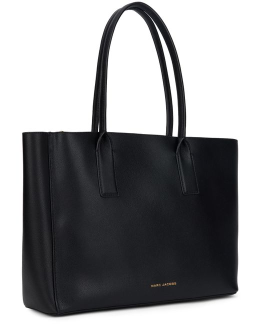 Marc Jacobs Black Leather Tote Bag Calfskin