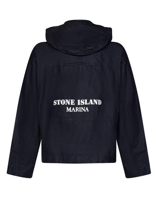 Stone Island Blue Marina_Raw Jacket for men