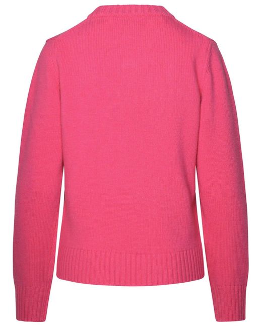Ganni Pink Fuchsia Wool Blend Sweater