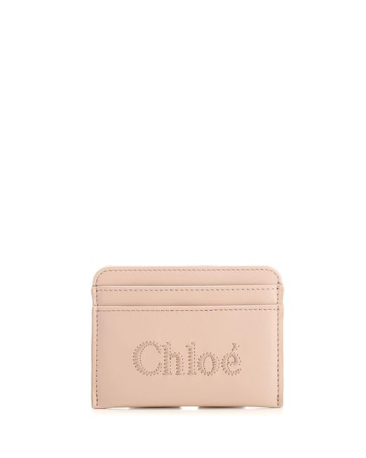Chloé Pink Leather Card Case
