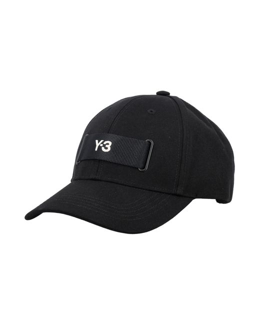 Y-3 Webbing Cap in Black | Lyst