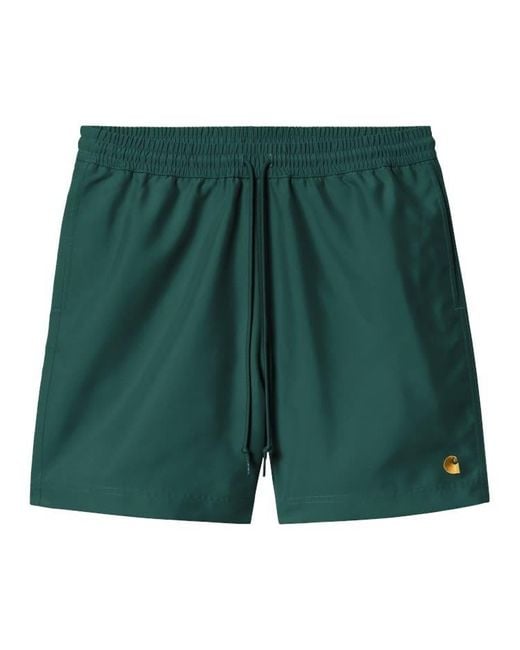 Carhartt Green Chase Swim Trunks for men