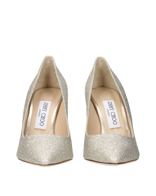 Jimmy Choo Metallic Plastic High Heel Pumps