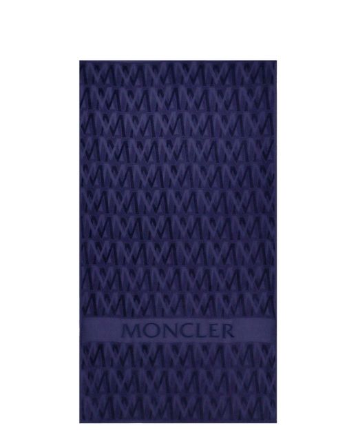 Moncler Blue Beach Towel for men