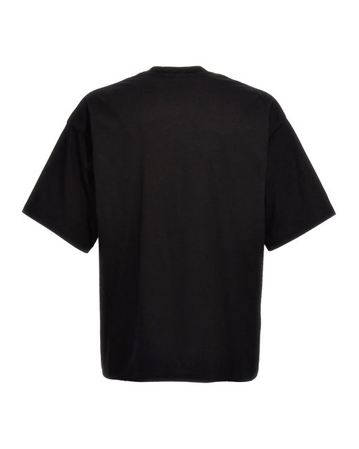 Lanvin Black Curb Lace T-shirt for men