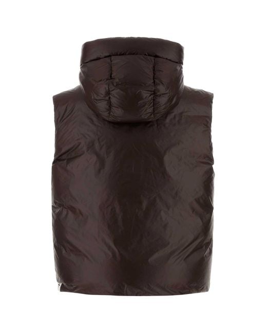 Jil Sander Black Chocolate Nylon Down Jacket