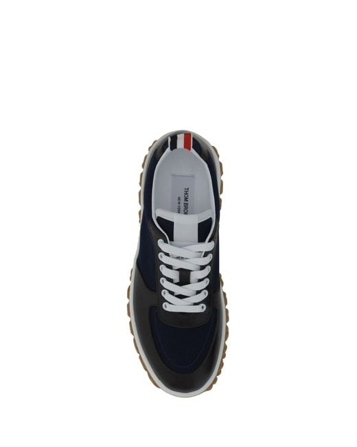 Thom Browne Black Letterman Sneakers for men