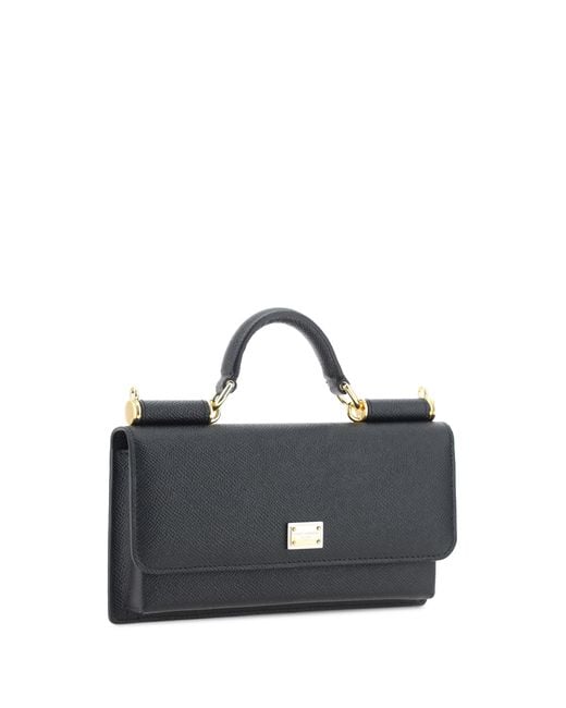 Dolce & Gabbana Blue Micro Sicily Shoulder Bag Calf Leather Bos Taurus