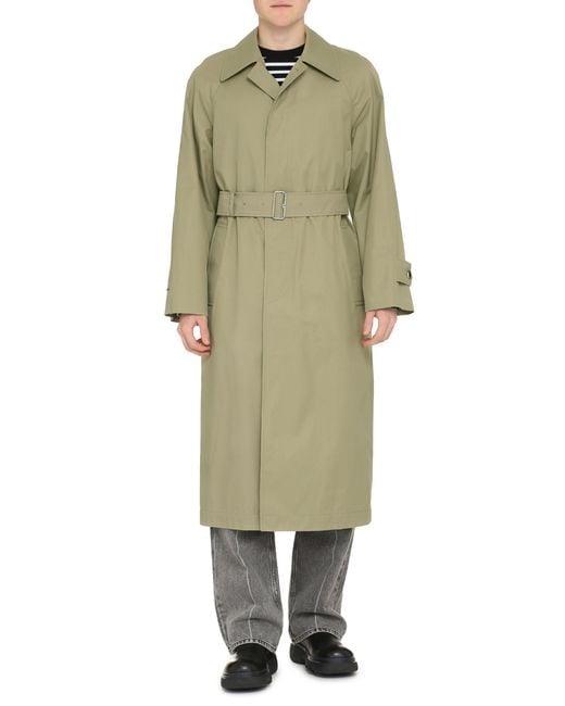 Burberry Natural Cotton Trench Jacket For Fw23 for men