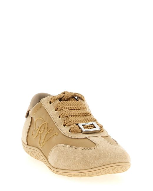 Roger Vivier Brown Logo Sneakers