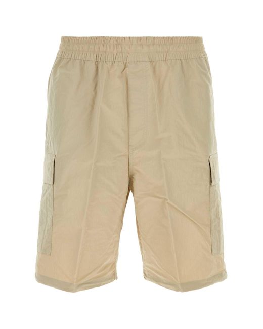 Carhartt Natural Sand Nylon Evers Cargo Shorts for men