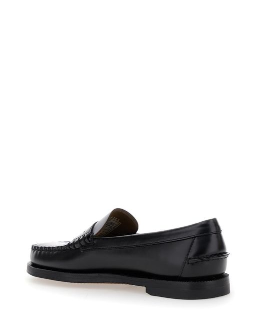 Sebago Black Pull-On Loafers