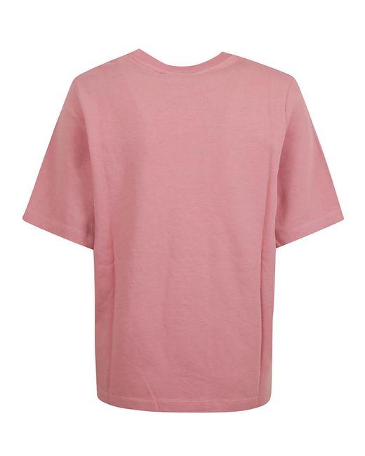 Maison Kitsuné Pink Bold Fox Head Patch T-Shirt