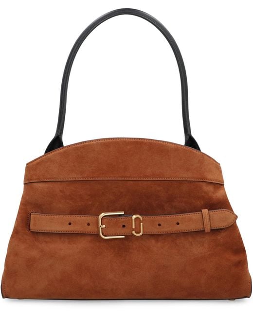 Marc Jacobs Brown Satchel Dakota Suede Cowhide Handbags
