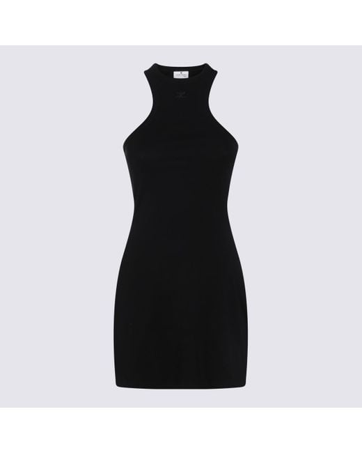 Courreges Black Cotton Dress