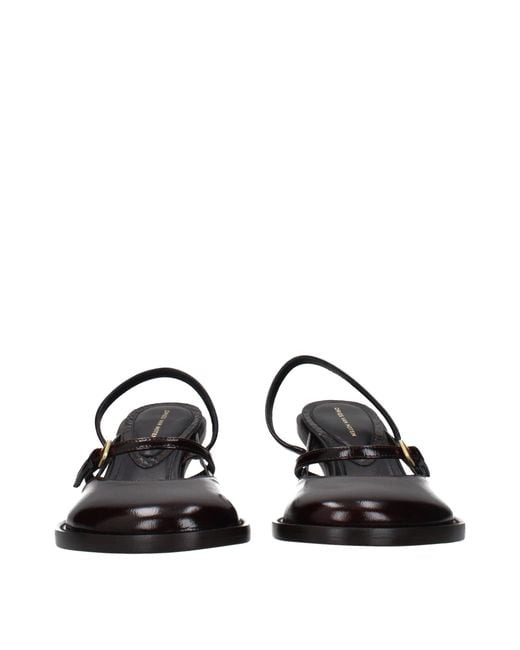Dries Van Noten Black Leather Platform Sandals