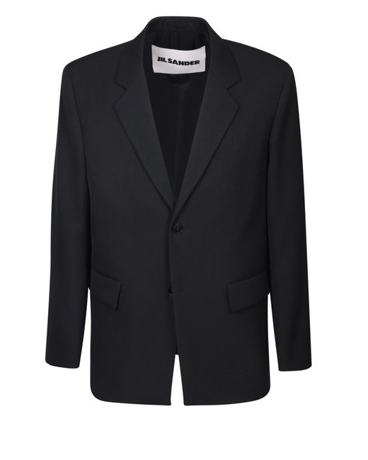 Jil Sander Black Single-Breasted Jacket Suit for men
