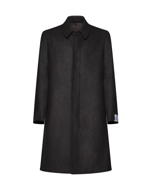 Caruso Black Coat for men