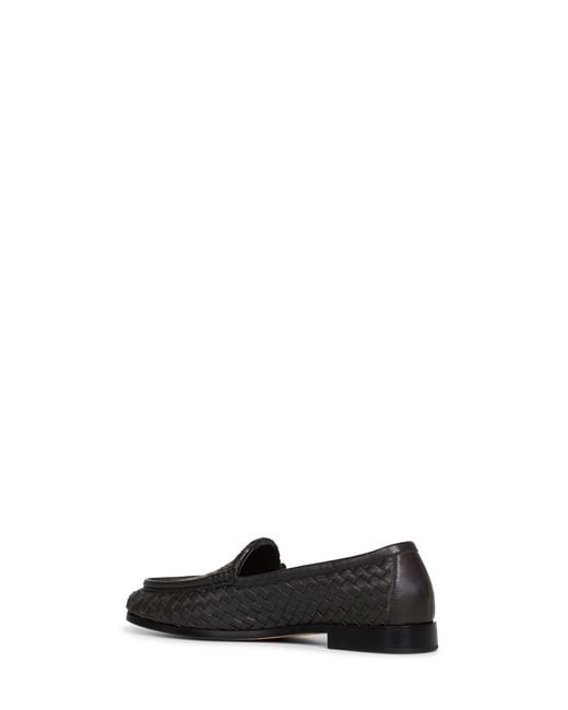 Bottega Veneta Black Espresso Intrecciato Nappa Leather Silenzio Loafers for men