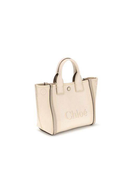 Chloé Natural Beige Cotton Handbag