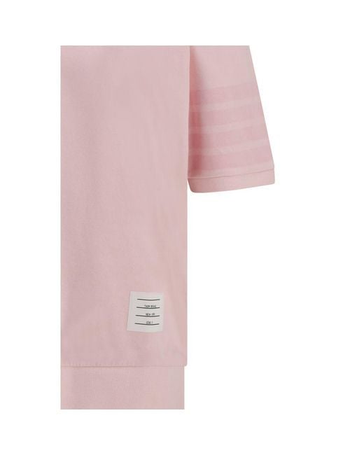 Thom Browne Pink Multicolor Cotton T for men