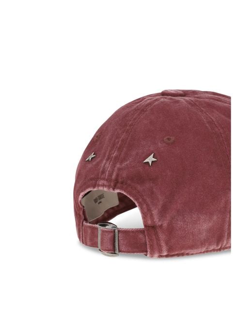 Golden Goose Deluxe Brand Red Journey Baseball Cap Cotton Hats E Hairbands