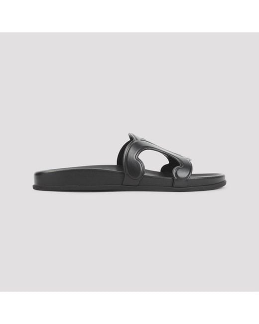 Céline Black Triomphe Slide, Calfskin