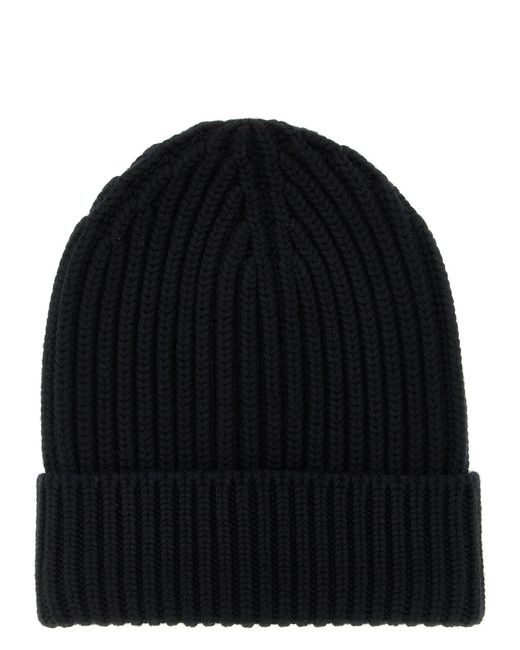 Dolce & Gabbana Black Wool Beanie Hats