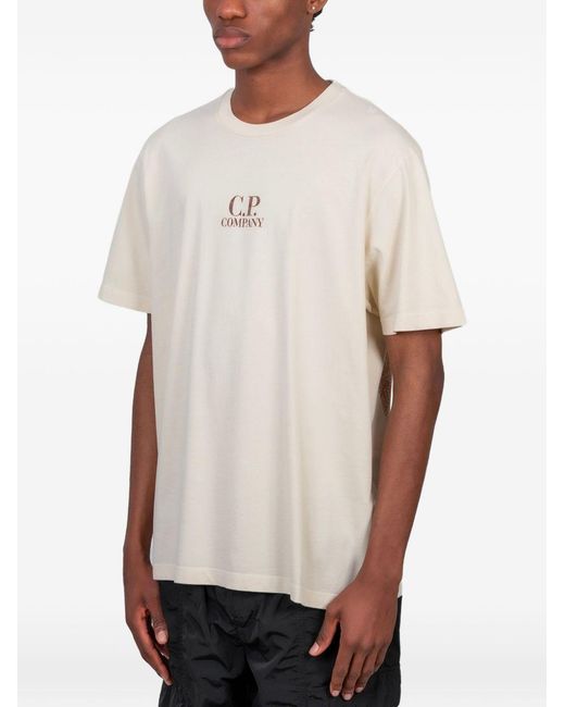 C P Company Natural T-Shirt Cotton T-Shirts for men