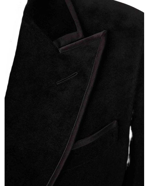 Tom Ford Black Blazer Dyllan Cotton; Lining: Cupro Jacket for men