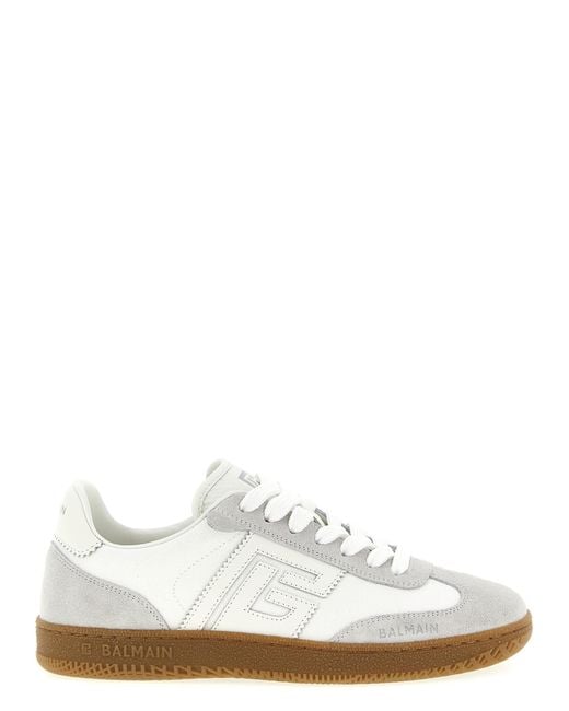 Balmain White Swan Sneakers