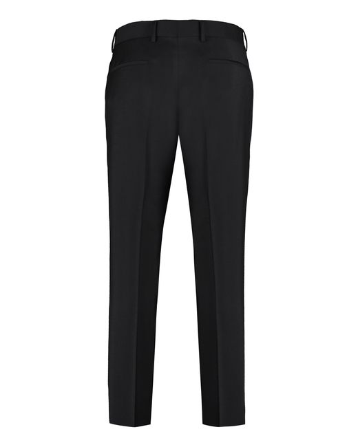Prada Black Wool Blend Trousers For for men