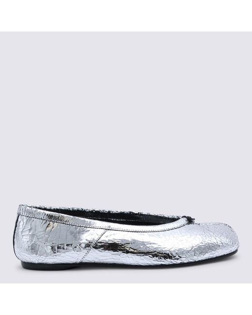 Maison Margiela White Leather Flats