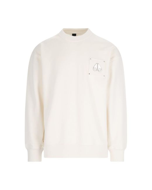 Moose Knuckles White Sweaters for men