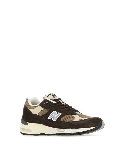 New Balance Black Suede And Mesh 991V1 Sneakers for men