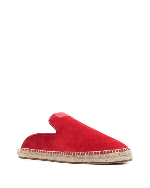 Lanvin Red Suede Espadrilles Carmine Shoe