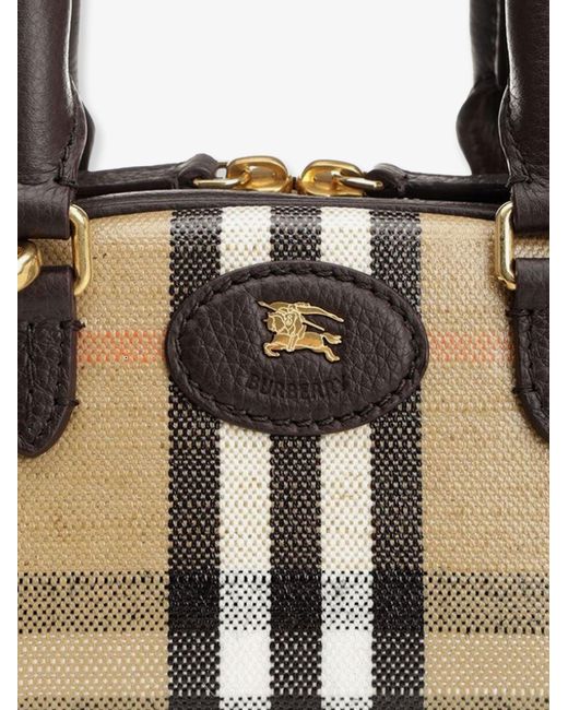 Burberry Natural Check Coated Canvas Shoulder Bag
