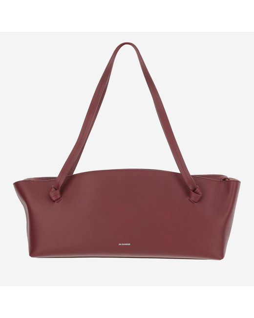 Jil Sander Purple Leather Bag