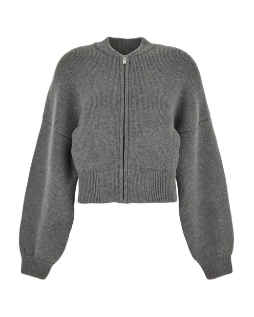 Khaite Gray Cashmere Sweater