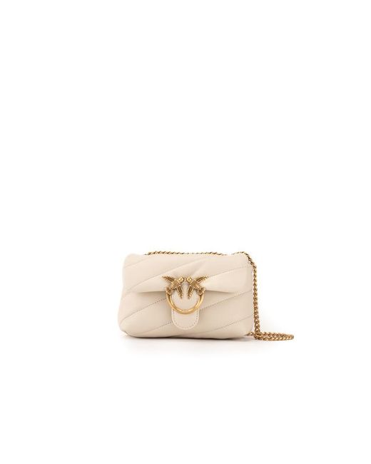 Pinko White Baby Love Puff Maxi Quilted Bag