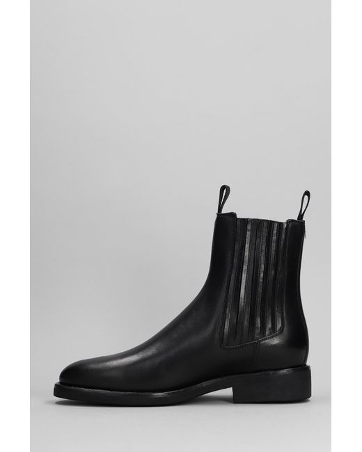 Golden Goose Deluxe Brand Chelsea Ankle Boots In Black Leather for men